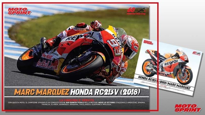 Poster Story, 4° uscita: in edicola la Honda RC213V di Marc Marquez