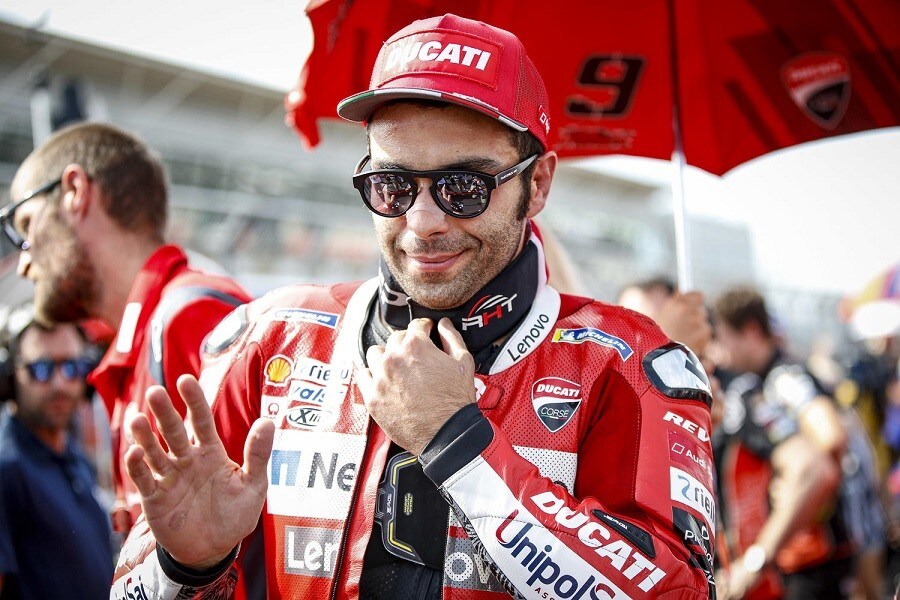 Danilo Petrucci, con la Ducati a Misano in "stile Mugello"
