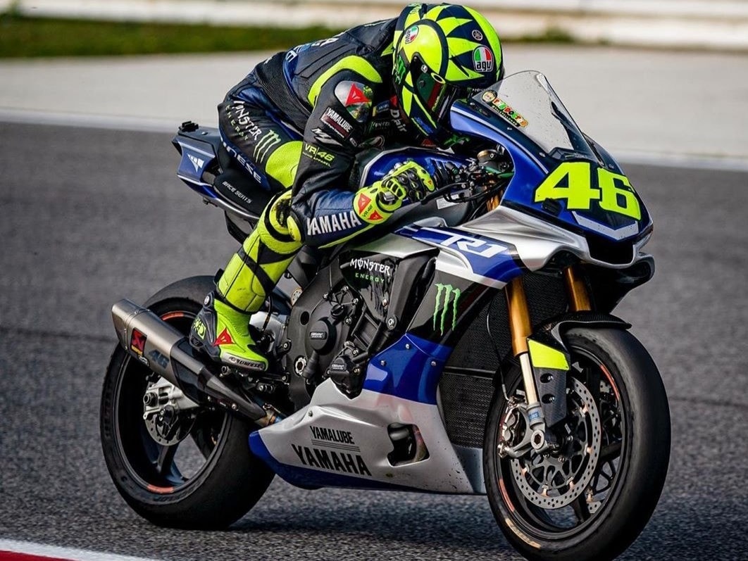 Allenamenti a Misano per Valentino Rossi e i ragazzi dell'Academy VR46