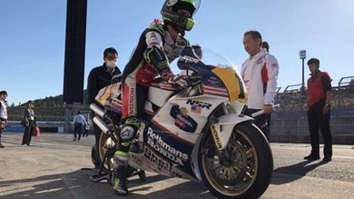 Crutchlow in sella alla NSR500 di Eddie Lawson - FOTO