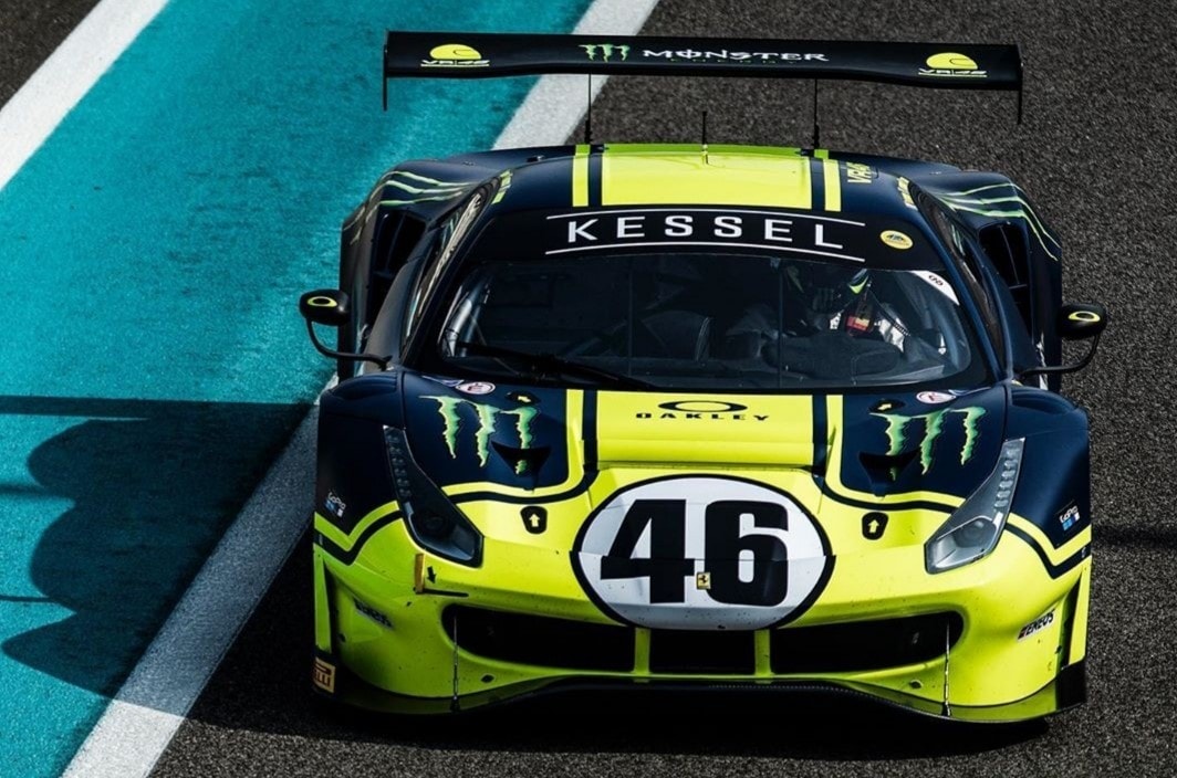 Rossi, Marini e Salucci provano la Ferrari 488 GT3