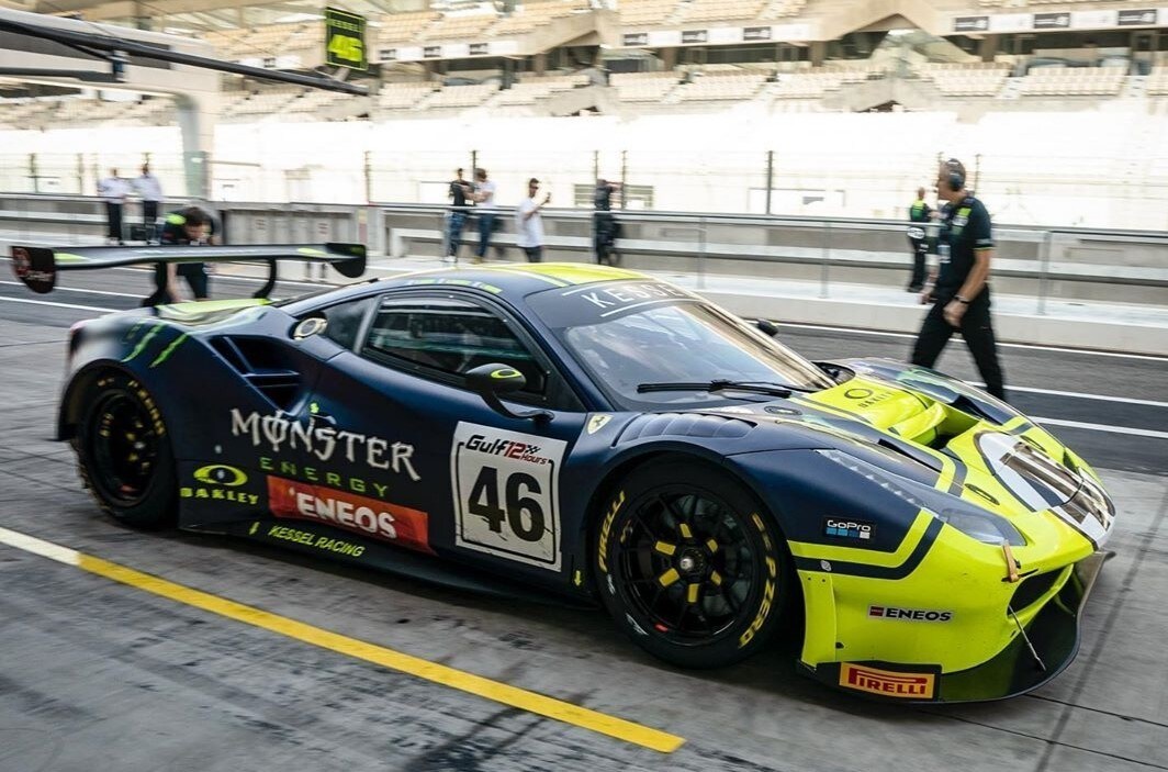 Rossi, Marini e Salucci provano la Ferrari 488 GT3