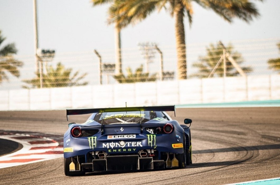 Rossi, Marini e Salucci provano la Ferrari 488 GT3