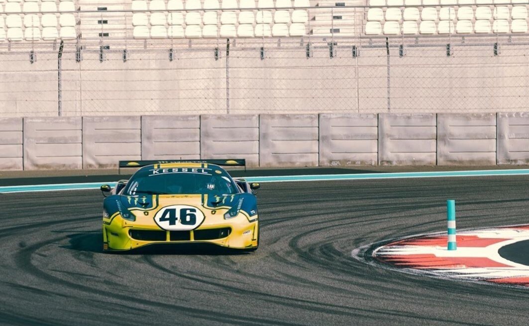 Rossi, Marini e Salucci provano la Ferrari 488 GT3