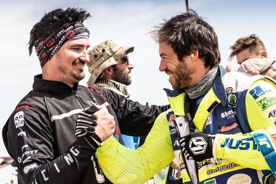 Dakar, Gerini: “Ho provato l’ebrezza di essere trainato a 100km/h!”