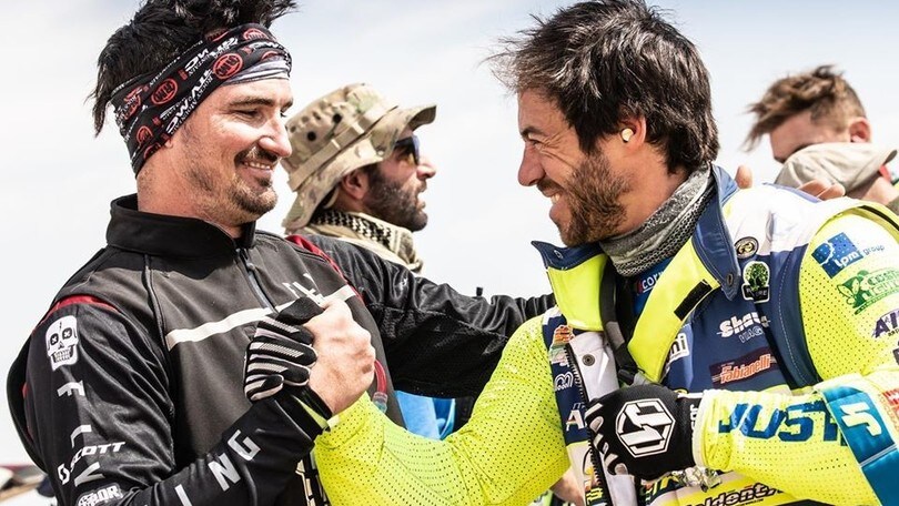 Dakar, Gerini: “Ho provato l’ebrezza di essere trainato a 100km/h!”