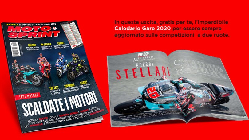 Motosprint, in regalo il Poster Calendario del 2020