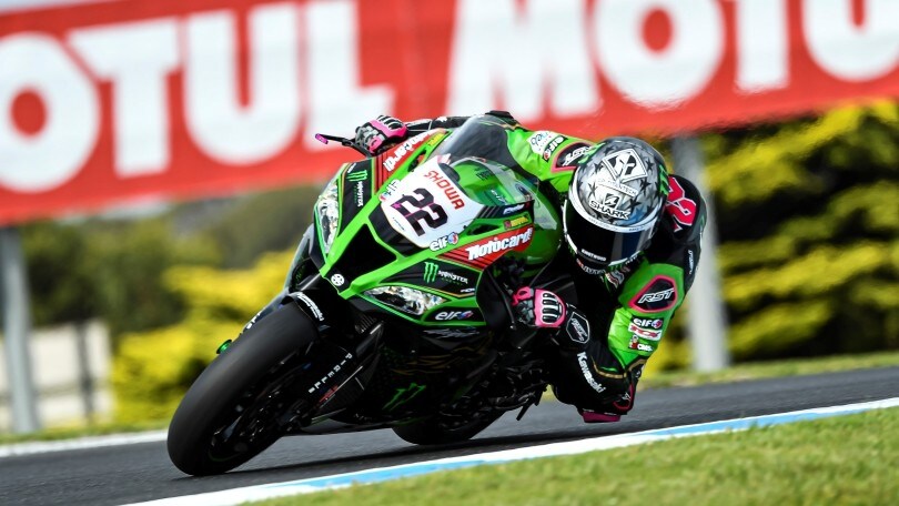 Il team Kawasaki in azione a Phillip Island - FOTO