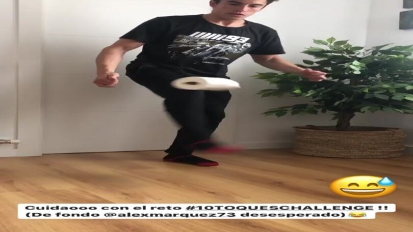 Marquez accetta la #10toqueschallenge