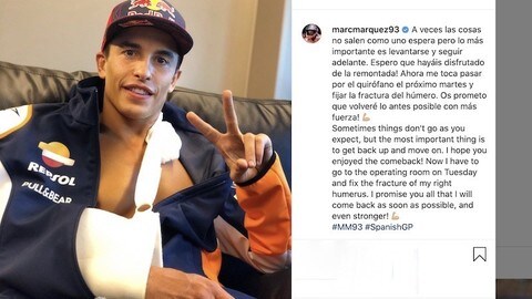 MotoGP, Marquez rassicura: “Tornerò più forte di prima!”