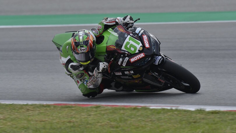 SSP300 Catalunya, Gara 2: Okaya guida il poker Motoport Kawasaki