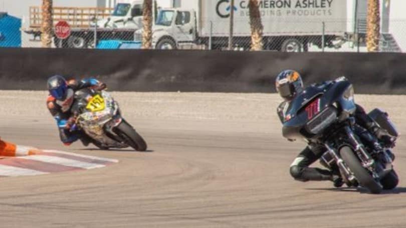 Bostrom "grattatutto": con una grossa Harley, Ben batte le carenate