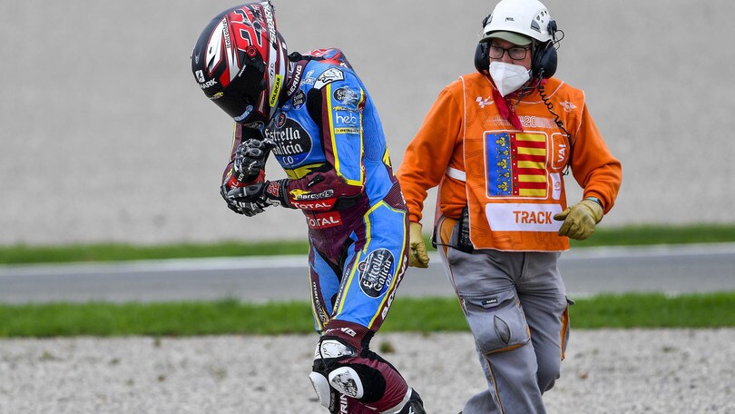Moto2, Sam Lowes and his “monstrous” post-race hand