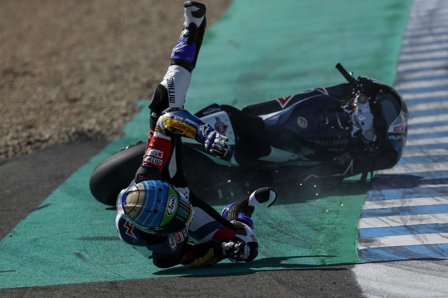MotoGP: le cadute e gli incidenti più spettacolari del 2020 - FOTO