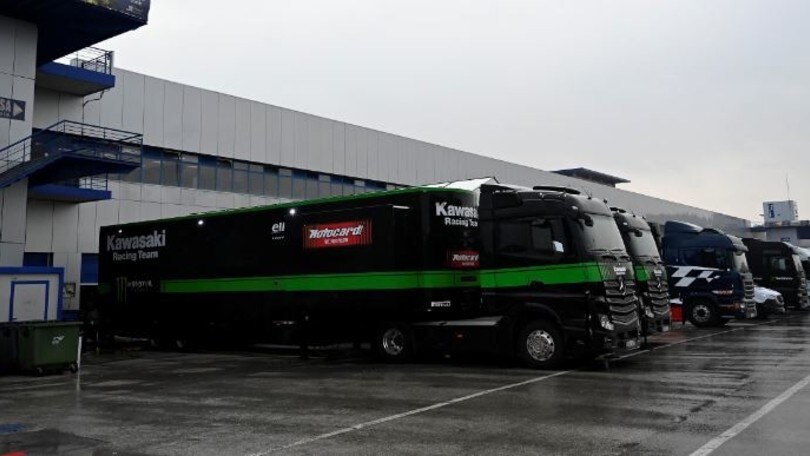 SBK, il maltempo minaccia (ancora) i test di Kawasaki e Honda