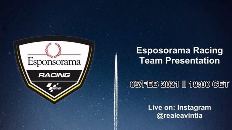 MotoGP: Esponsorama Racing Team, il 5 febbraio la presentazione