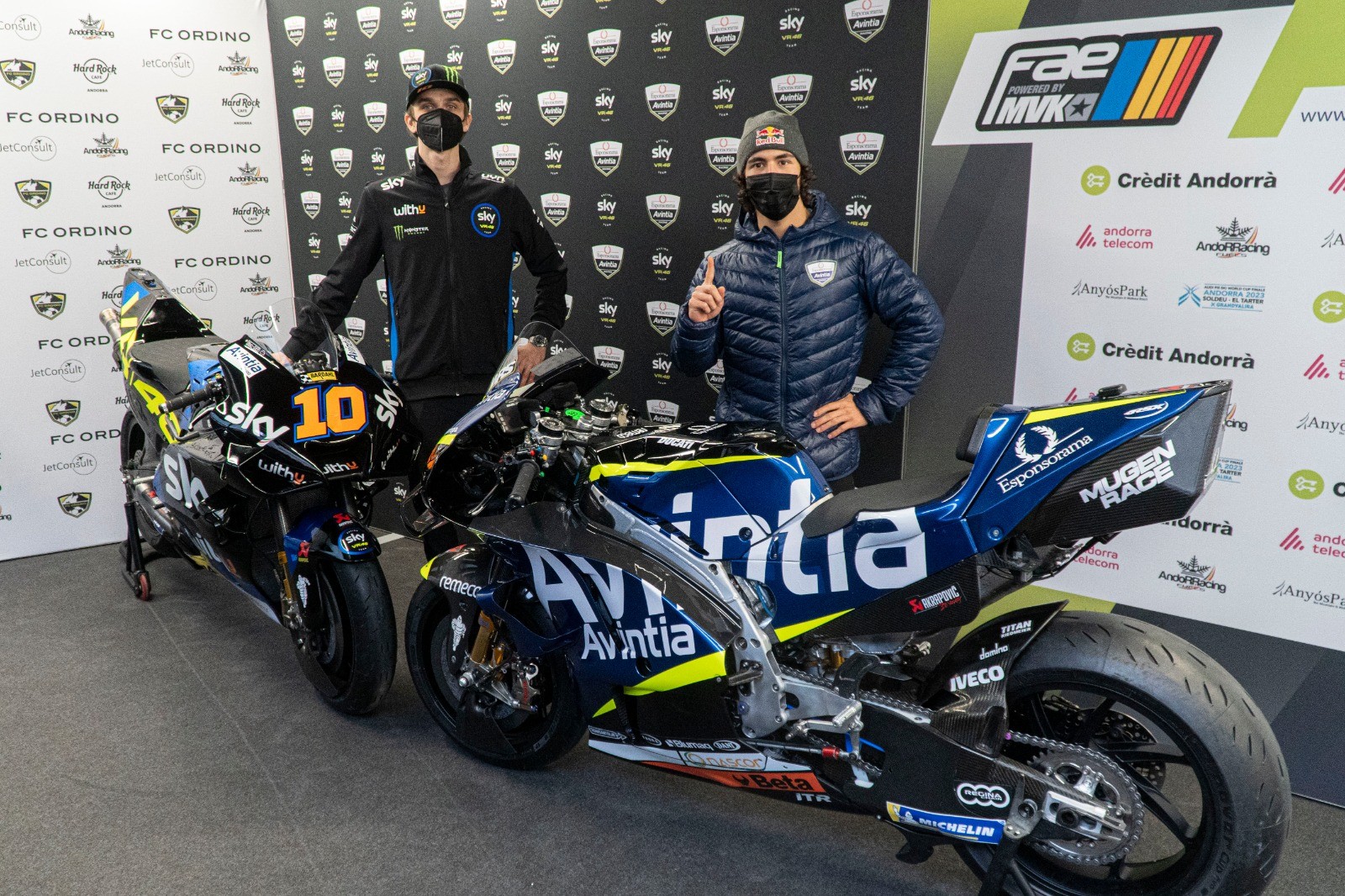 MotoGP: Esponsorama Racing toglie i veli alle moto di Marini e Bastianini