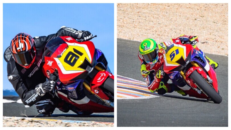 ESBK: Ad Almeria i primi test del team Laglisse Honda con Torres e Granado