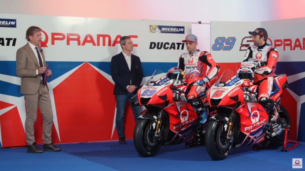 MotoGP, il Team Ducati Pramac presenta la squadra 2021