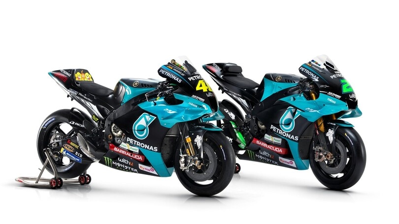 MotoGP: Petronas Yamaha unveils Rossi and Morbidelli's 2021 M1 bikes