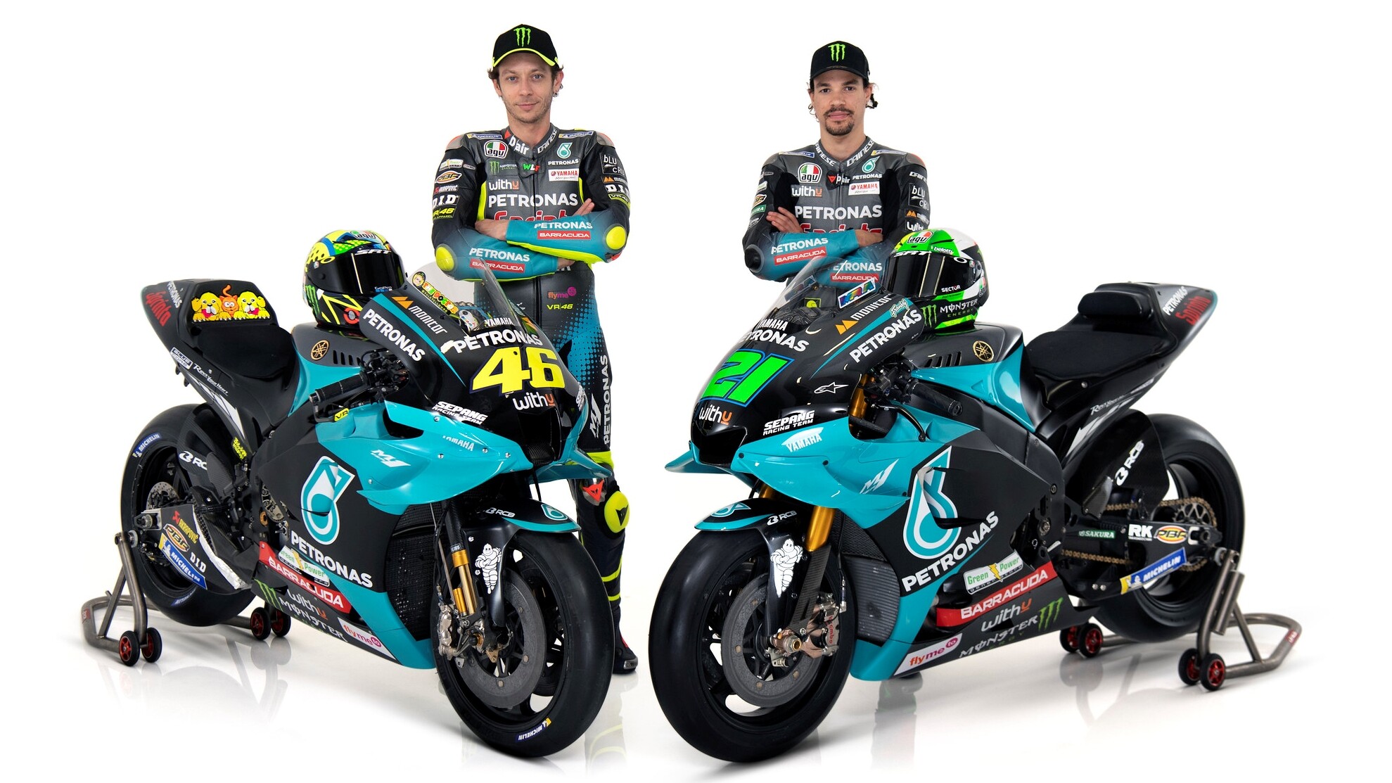 MotoGP: Petronas Yamaha unveils Rossi and Morbidelli's 2021 M1 bikes