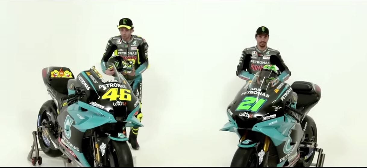 MotoGP: Petronas Yamaha unveils Rossi and Morbidelli's 2021 M1 bikes