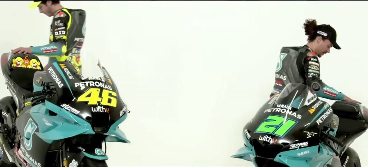 MotoGP: Petronas Yamaha unveils Rossi and Morbidelli's 2021 M1 bikes