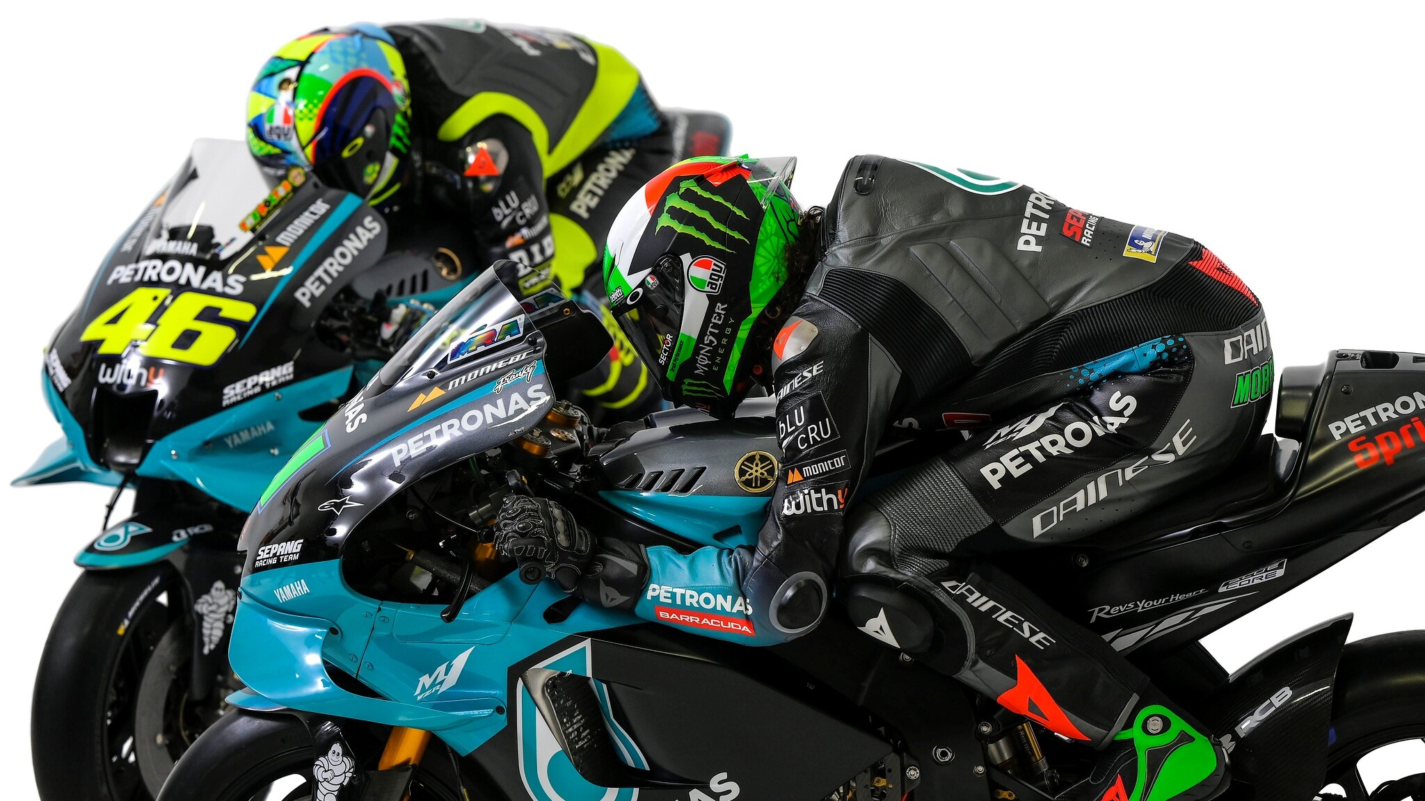 MotoGP: Petronas Yamaha unveils Rossi and Morbidelli's 2021 M1 bikes