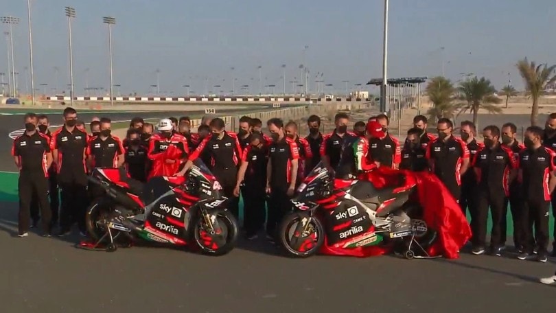 MotoGP: le FOTO della presentazione Aprilia 2021
