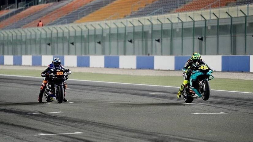 Rossi-Marini: la prima foto insieme in MotoGP