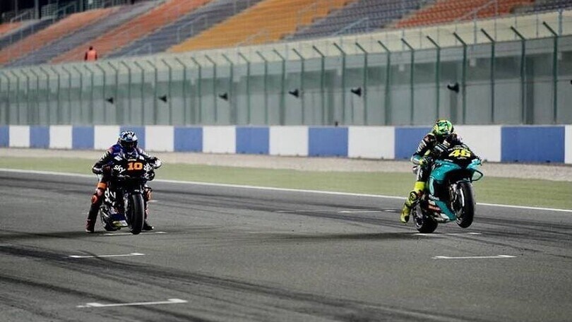 Rossi-Marini: la prima foto insieme in MotoGP