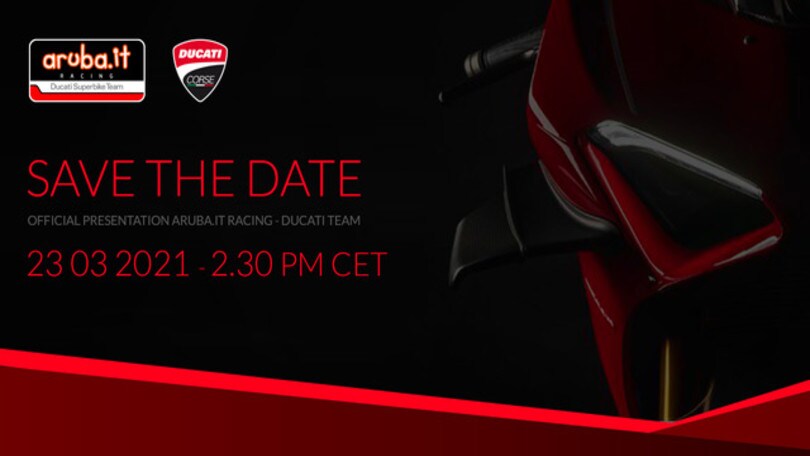 SBK: il Team Aruba.it Ducati si presenta il 23 marzo
