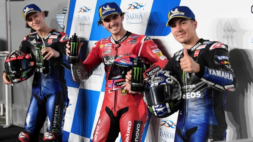 Qualifiche MotoGP Qatar:  Bagnaia porta Ducati in pole position