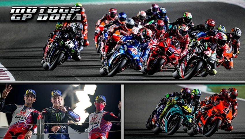 MotoGP Doha: Yamaha al top con Quartararo, Rossi ancora giù