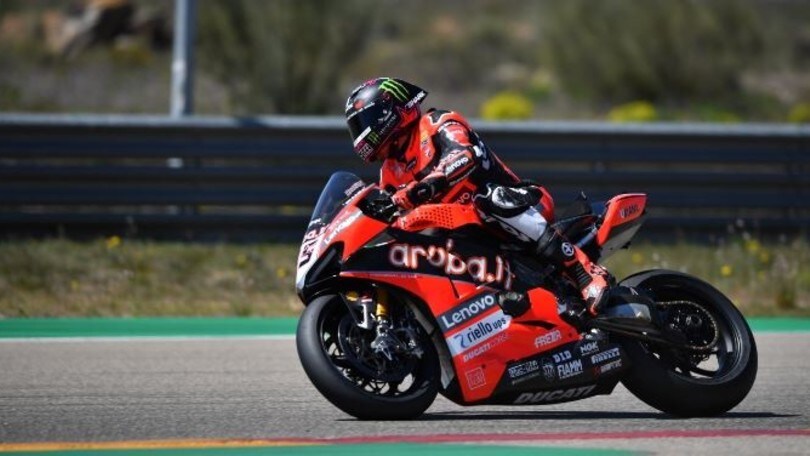 Test SBK: Redding "lepre Rossa" nella mattinata di Aragòn