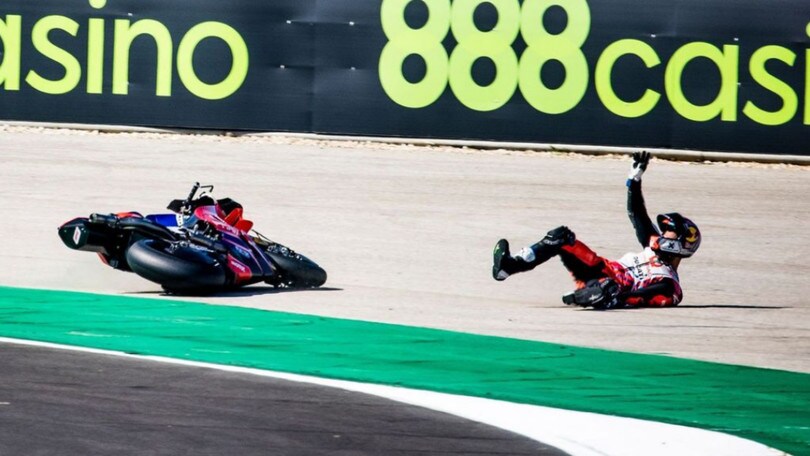MotoGP Portogallo: la sequenza della caduta di Jorge Martin