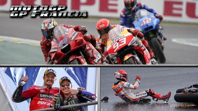MotoGP Francia: Ducati al Top, Marc Marquez illude con la pioggia