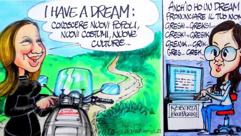 Io guido da sola: il messaggio di Anna Grechishkina