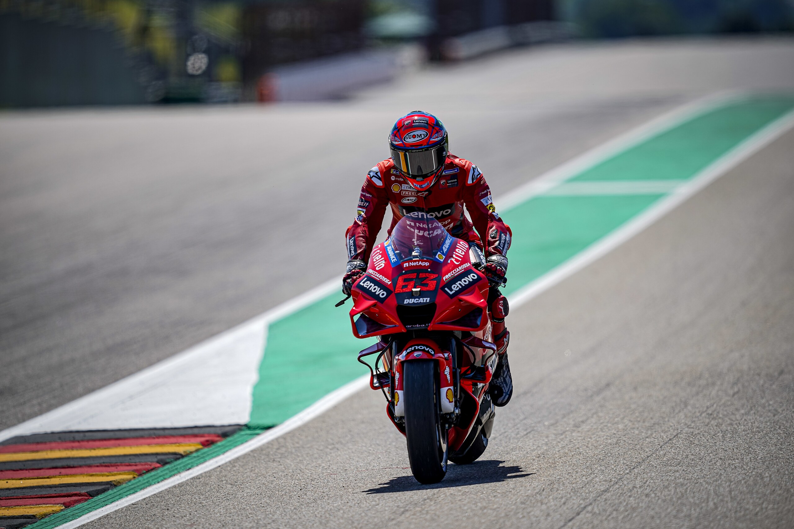 MotoGP Germania, Bagnaia: “Non ho messo la gomma nuova per il time attack”