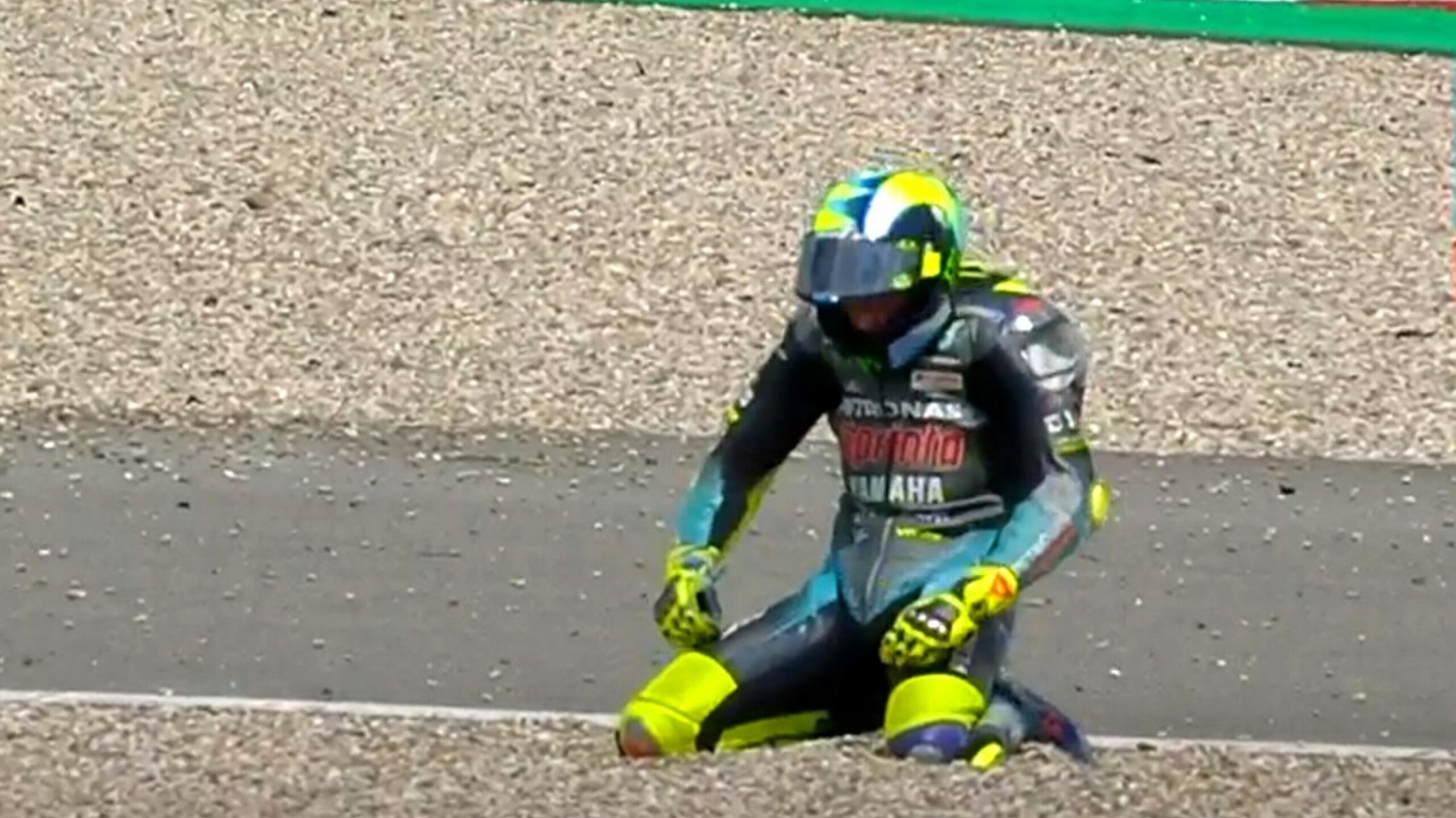 MotoGP Olanda: Valentino Rossi, una caduta che sa di addio