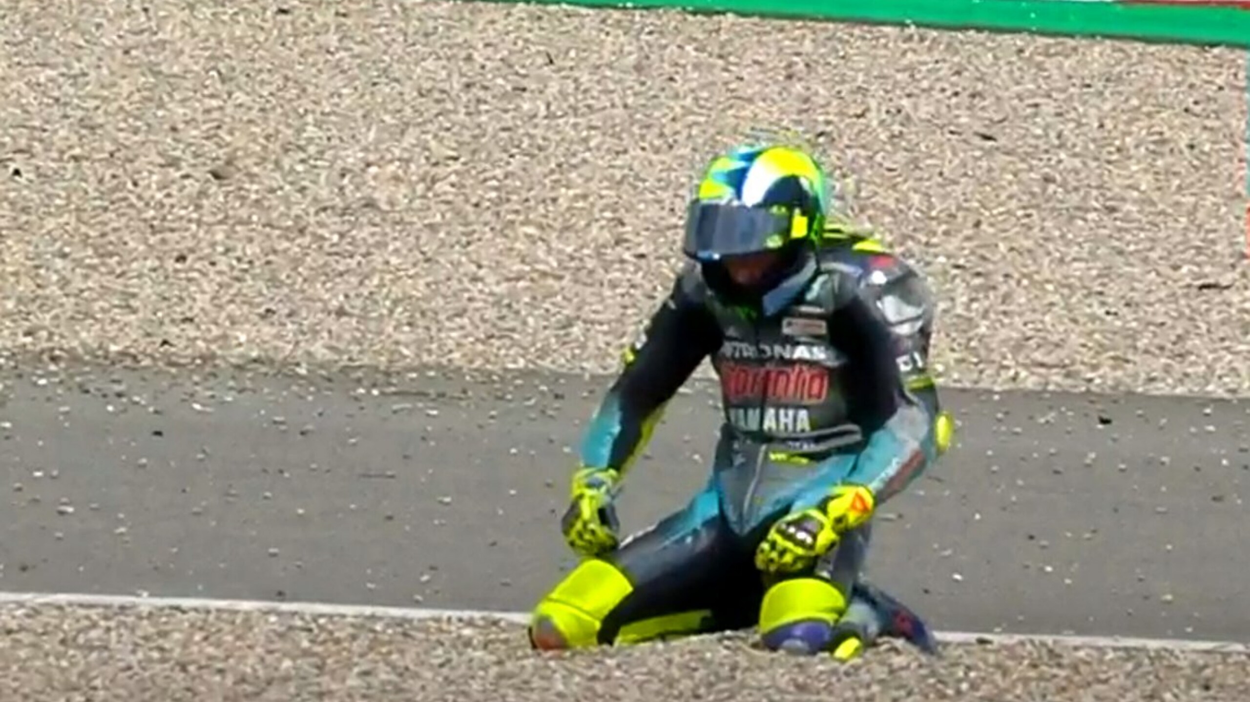 MotoGP Olanda: Valentino Rossi, una caduta che sa di addio