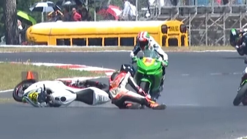 MotoAmerica, The Ridge: what a fright for Maxwell Toth!