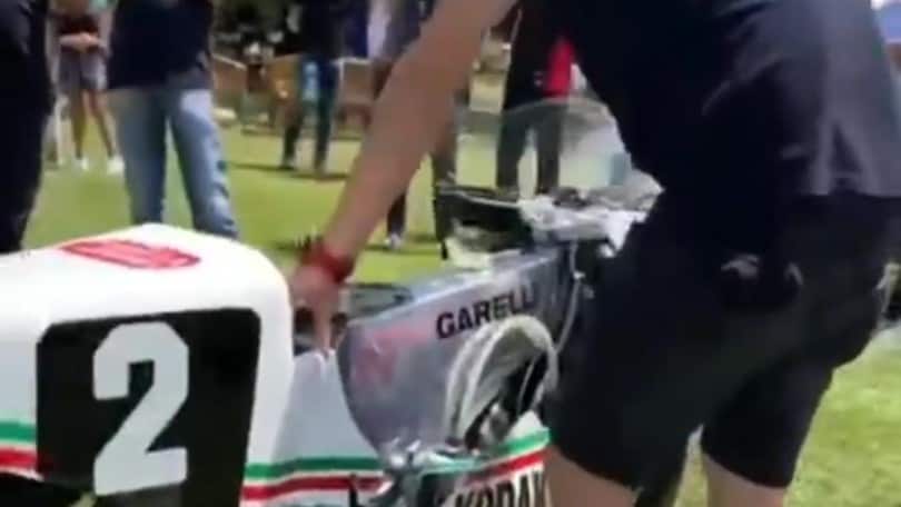 Lorenzo Savadori "sgasa" in memoria di Fausto Gresini