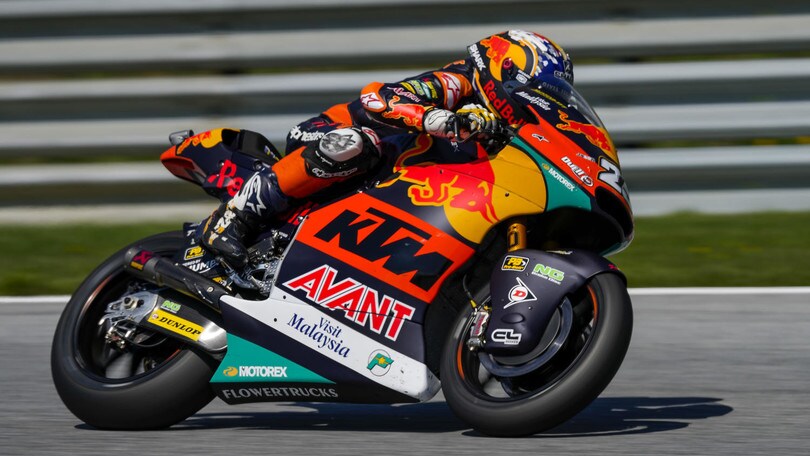 Moto2 Silverstone, FP2: Raul Fernandez svetta, Di Giannantonio 6°