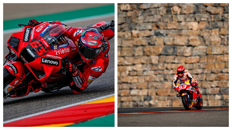 MotoGP Aragon: Bagnaia e Marquez i favoriti per la vittoria
