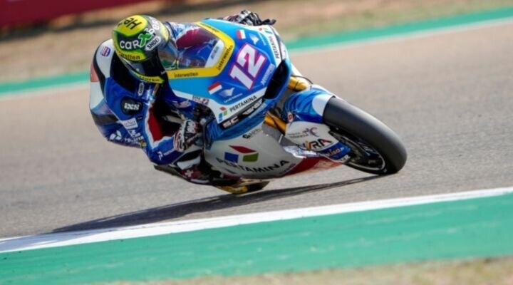 Moto2 GP Misano: Luthi si prende le Libere 1 sul bagnato, secondo Bezzecchi