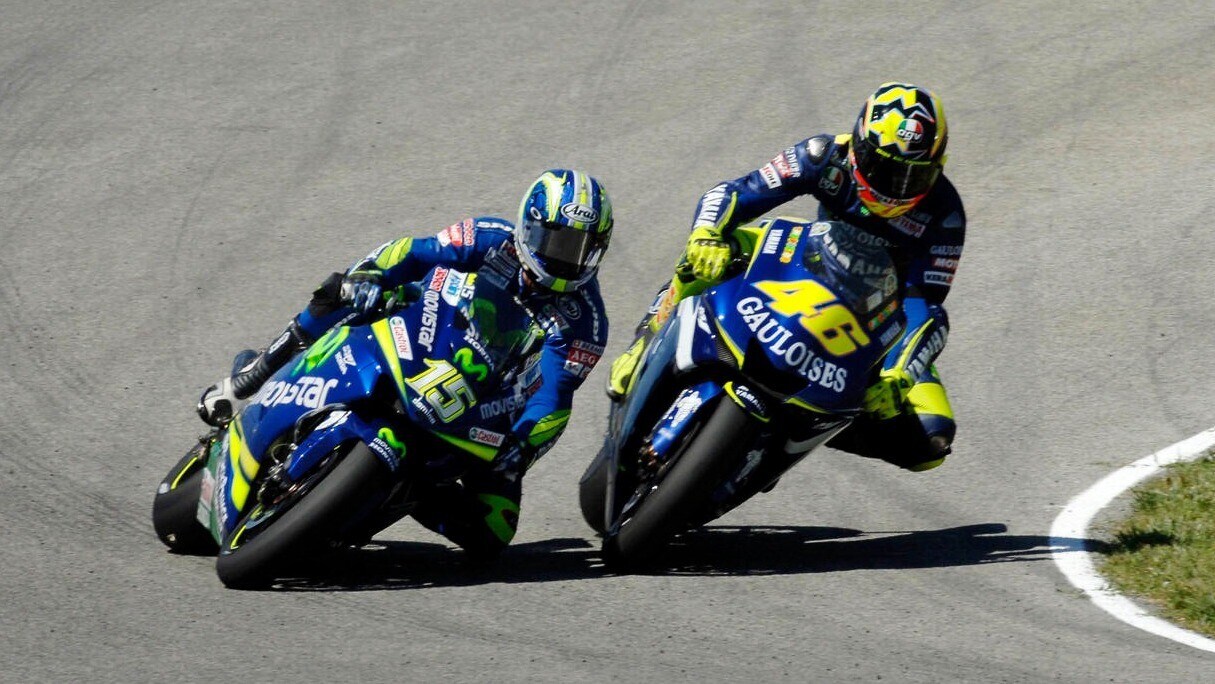 La sequenza del contatto tra Rossi e Gibernau a Jerez 2005