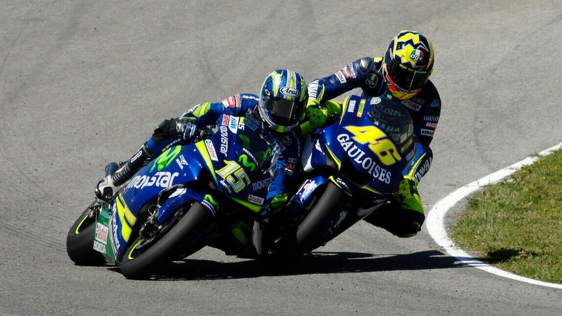 La sequenza del contatto tra Rossi e Gibernau a Jerez 2005