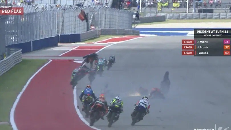 Americas GP Moto3, Alcoba’s dread: “I was scared out of my wits”