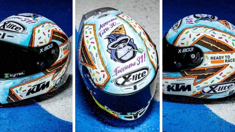 MotoGP: "Happy Raceday", casco speciale per Petrucci a Misano